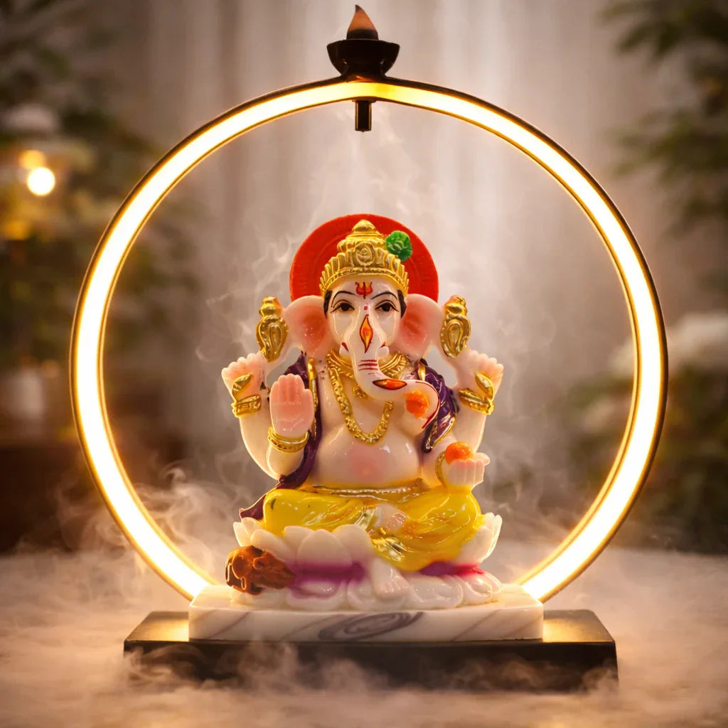 Prabhuratan Ganesha Backflow LED Incense Lamp - Prabhuratan