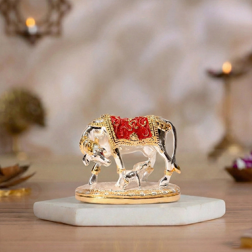 Gold Peacock Statue for Home Decor - Metal Alloy Decorative Figurine - Prabhuratan